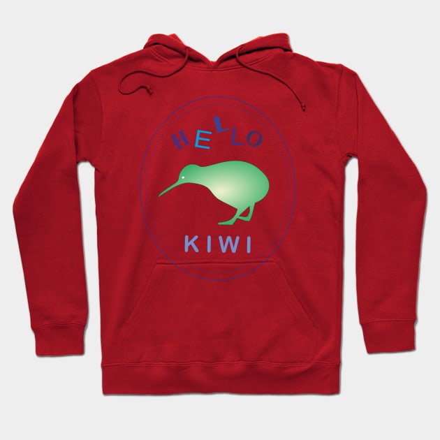 Kiwi bird Hoodie by Evgeniya